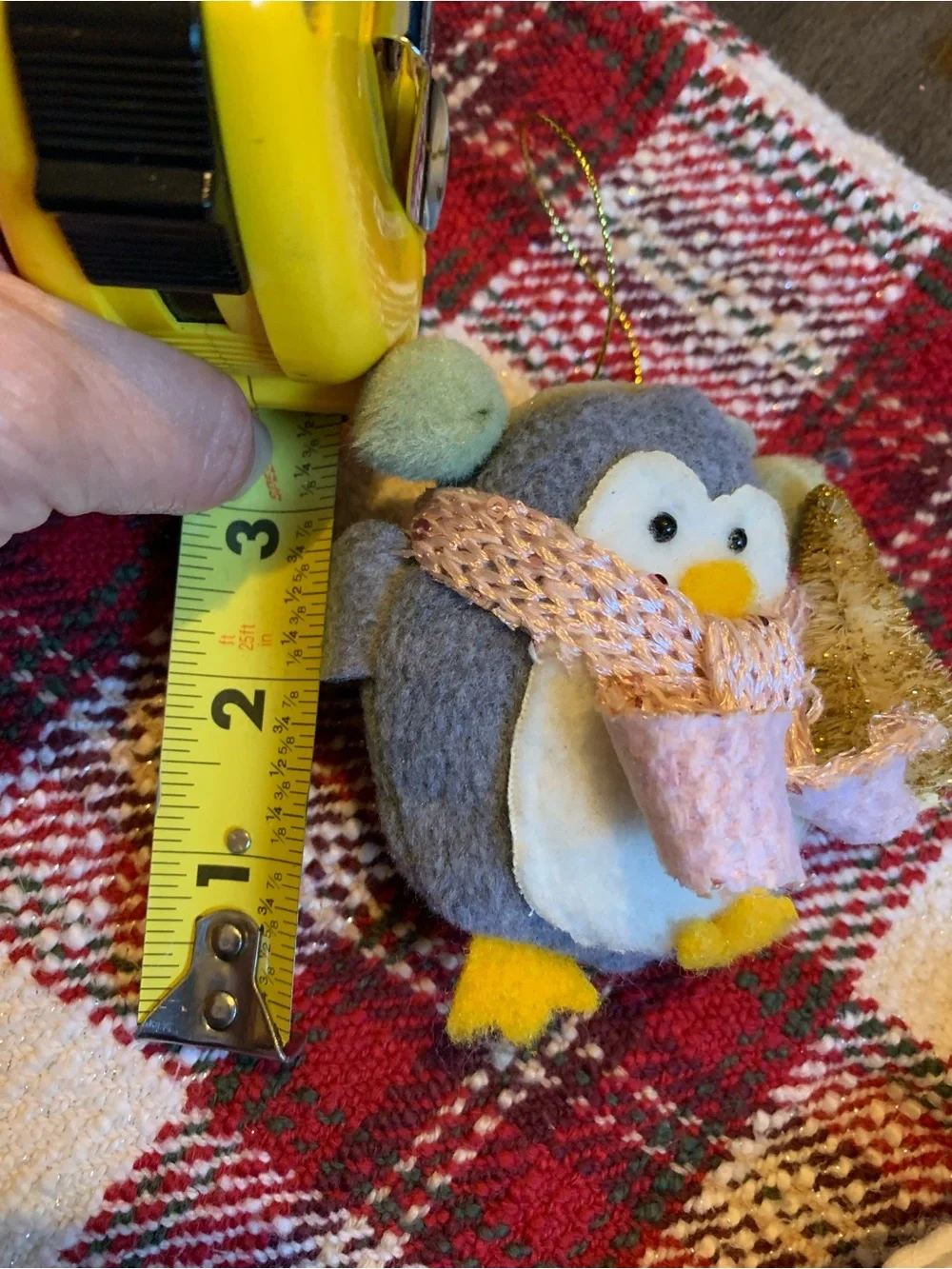 Target Gray & Pink Penguin Holiday Ornaments (Set of 5)
